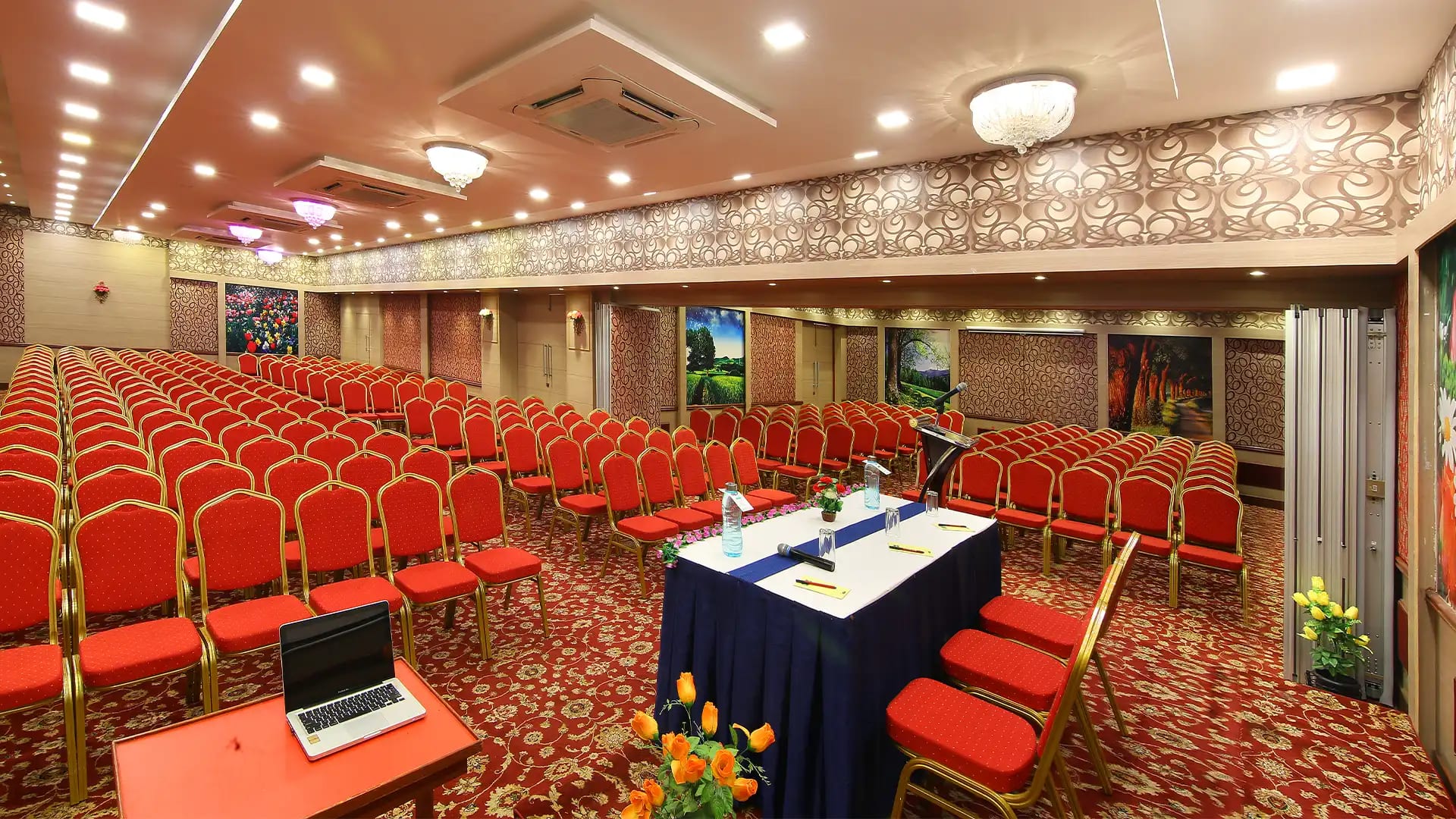 Majestic Hall — the best banquet hall in Madurai, set for a 250-guest function