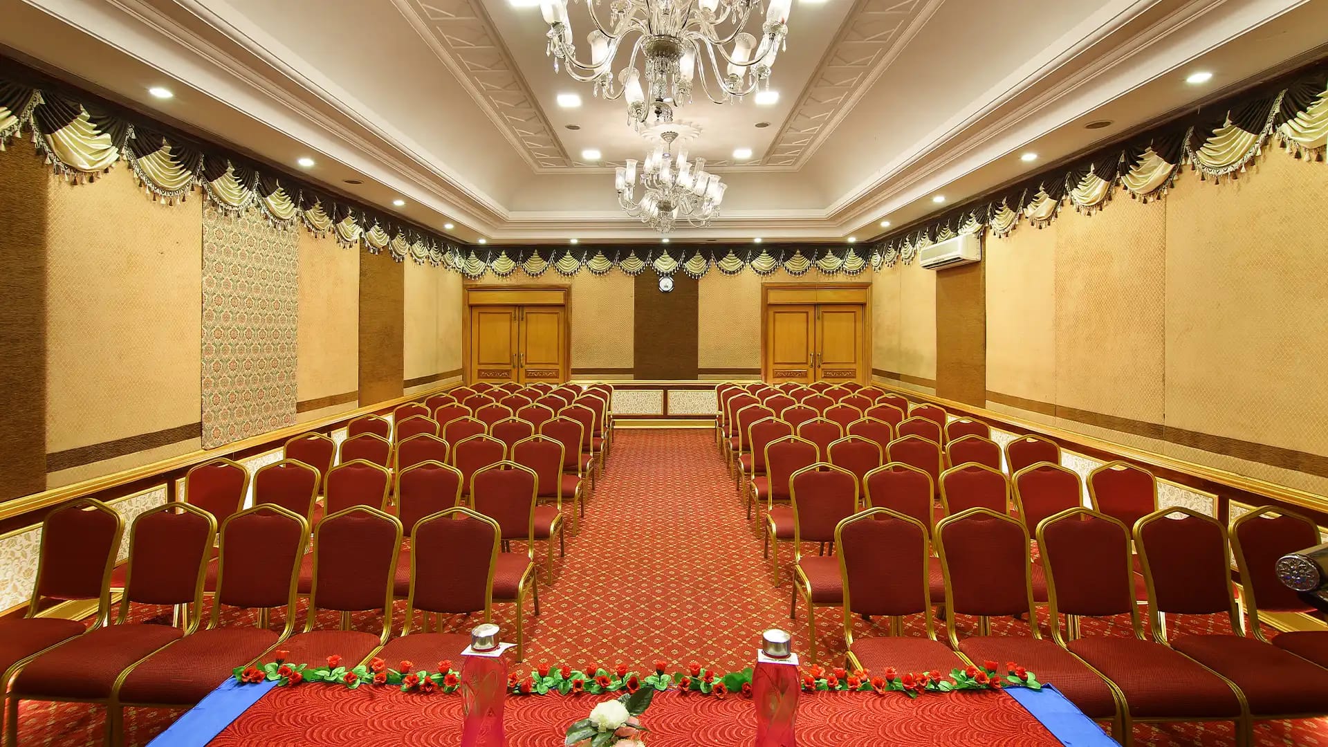 Viceroy Hall set up for a birthday party in Madurai for 120 guests